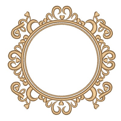 Matriz de matriz Matriz De Bordado Moldura Provençal 91